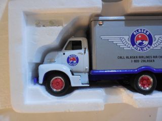 Alaska Airlines Cargo Ford C - 600 Diecast Straight Truck 1/34 Scale,  First Gear 3