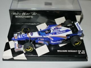 Minichamps 1:43 F1 1996 Damon Hill Williams Renault Fw18 World Champion 1996
