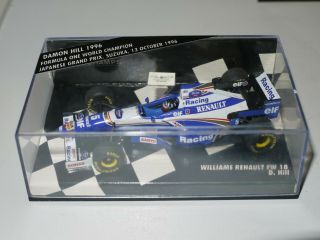 Minichamps 1:43 F1 1996 Damon Hill Williams Renault FW18 World Champion 1996 2