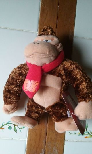 2004 Donkey Kong Plush Stuffed Figure - Nintendo - Kellytoy