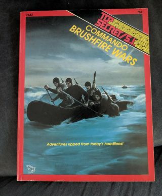 Top Secret S.  I.  Rpg: Commando Brushfire Wars Module Ts4 (tsr 7633) 1989