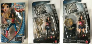 3 Nib Wonder Woman Justice League Movie And Hero Girls Action Figures