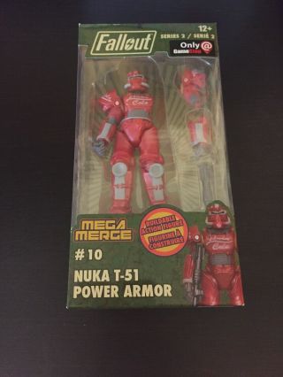 Fallout T - 51 Nuka Cola Power Armor Action Figure 4 " Series 2 10 Mega Merge