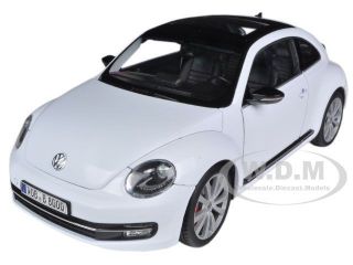 Boxdamaged 2012 Volkswagen Beetle White 1/18 Diecast Model By Welly 18042