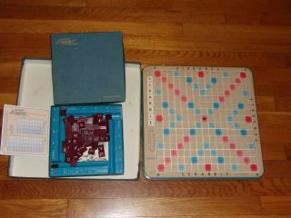 1976 Selchow & Righter Deluxe Turntable Edition Scrabble Board Game Complete