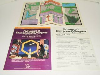 Advanced Dungeons & Dragons When A Star Falls Module Uk4 9120 Ad&d Tsr