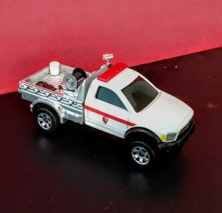 Matchbox Custom Fire Rescue Dodge Ram Flat Bed Firetruck