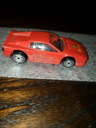 Vintage Hot Wheels Ferrari 1986,  Red Interior.  Rare Chase