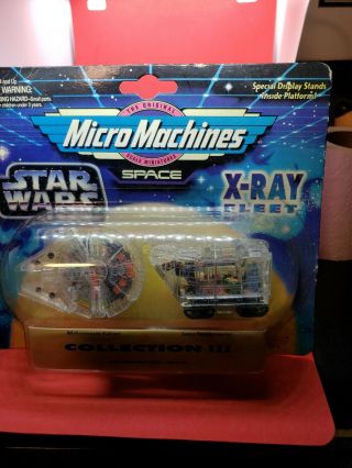 1996 Star Wars Micro Machines X - Ray Fleet Iii Millennium Falcon Jawa - Nip 7