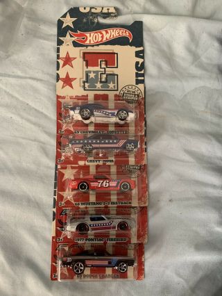 2018 Hot Wheels 50th Anniversary Stars And Stripes Set Of 5 Walmart Exclusive