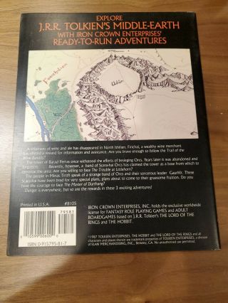 Gates of Mordor MERP Middle Earth Role Playing Lord of the Rings ICE RPG 2
