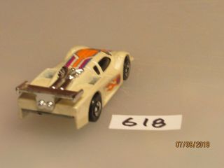 (618) Hot Wheels Ferrari Rare GT Racer Track Set Car White 4