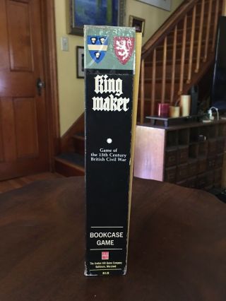 1976 Kingmaker King Maker War of the Roses Board Game By Avalon Hill Bookcase 4