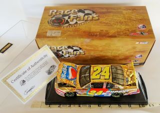 1/24 Action 2002 Nascar Die - Cast Race Car 24 Jeff Gordon Pepsi 24kt Gold 1/2508