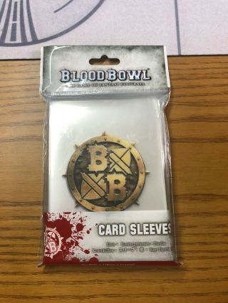 Blood Bowl 50 Card Sleeves Bb Games Workshop Gw 1