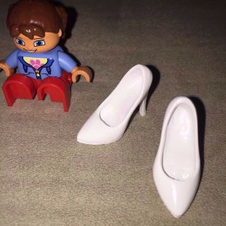 1/6 Scale High Heel Pumps Shoes WHITE For 12 