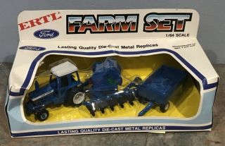 Ertl Farm Set 1960 1/64 Scale Tractor Wagon 6 Bottom Plow