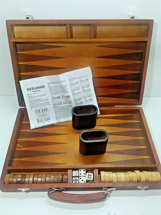Pavilion Wooden Backgammon Set Complete