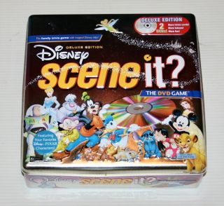 Disney Deluxe Edition Scene It With 2 Dvds Board Game 100 Complete