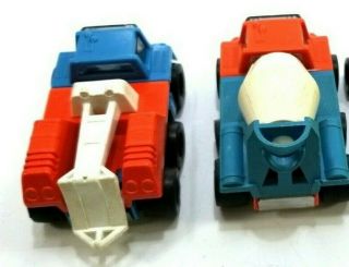 VINTAGE TONKA TOTES Tow Truck and Cement Mixer Blue & Red 2