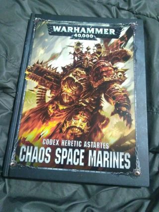Chaos Space Marine Codex Warhammer 40k 2017 8th Edition Hardcover.