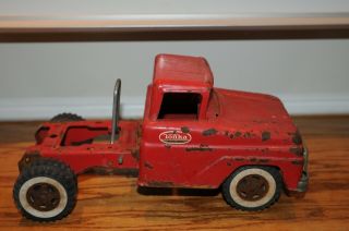 Vintage Tonka Truck Dually Diecast Toy Vehicles Vintage Manufacture Red Truck.