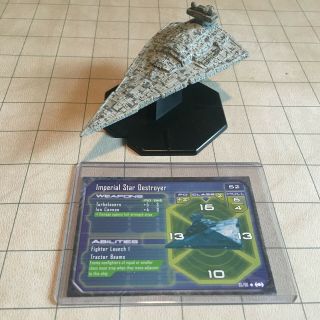 Star Wars Starship Battles - Imperial Star Destroyer With Card 35/60