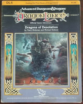 Dragons Of Desolation W/map - Dl4 - 9139 - Dragonlance - Ad&d