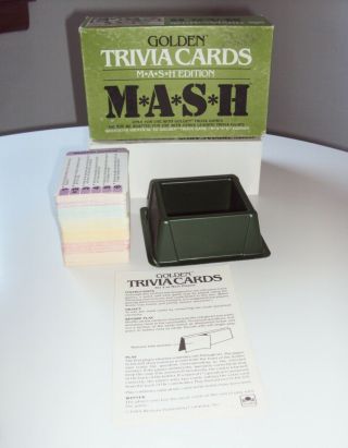 Vintage 1984 Golden Trivia Cards Mash Edition Trivia Game Complete 216 Cards
