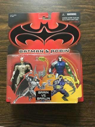 Vintage Batman/robin 1997 Kenner Brain Vs Brawn