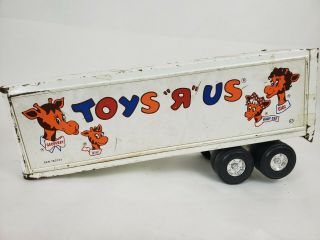 Vintage Ertl Toys R Us Metal Semi Truck Trailer Only 22 " 16 " International
