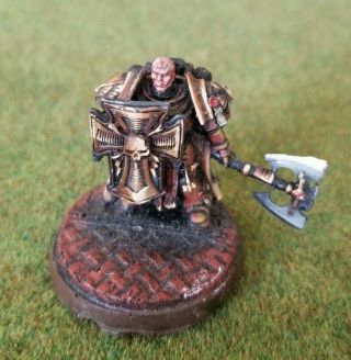 Warhammer 40k Well Painted Metal Master Of The Watch Space Marine Storm Shield