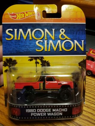 Hot Wheels Retro Entertainment 2013 1980 Dodge Macho Power Wagon Simon & Simon