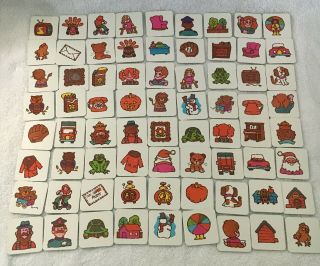 Vintage 1980 MEMORY FRONTS AND BACKS Card Matching Board Game Ships for 3