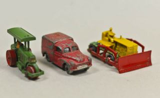 Vintage 2 Lesney Matchbox 1 Dinky Toy Toy Car Three Very Fugly Die - Cast Junk