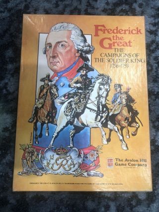 Avalon Hill War Games Frederick The Great Box Vg