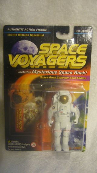 Space Voyagers Astronaut Action Figure With Rock Shuttle Mission Specialist Nip