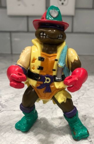 Vintage 90’s Tmnt Hose ‘em Down Donatello Teenage Mutant Ninja Turtles Figure