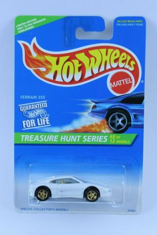 Fantastic Hot Wheels Treasure Hunt Ferrari 355 On Card