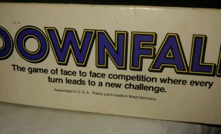 Vintage 1979 DOWNFALL Board Game Gears Milton Bradley Strategic 100 Complete 3