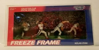 Nolan Ryan Starting Line Up Freeze Frame Kenner 1995 Collector Club Exclusive