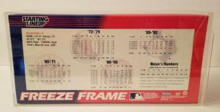 NOLAN RYAN STARTING LINE UP FREEZE FRAME Kenner 1995 Collector Club Exclusive 4