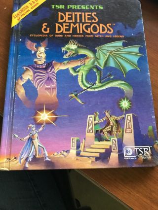 Advanced Dungeons & Dragons Deities & Demigods By Gary Gygax Vintage Tsr 1980
