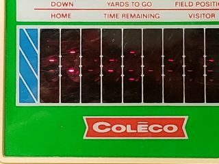 Vintage 1978 Coleco Electronic Quarterback Handheld Football Game 3