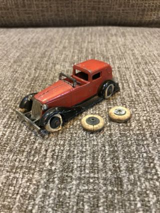 Vintage Tootsietoy Graham Limo Red Diecast Toy Car