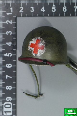 1:6 Scale Did A80123 Wwii Us Combat Medic Dixon - M1 Metal Helmet