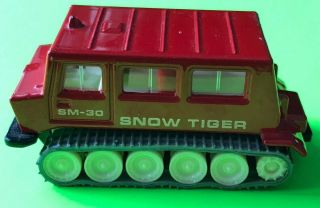 Vintage Tomica Ohara Snow Tiger Sm30 1:73 Scale Diecast W/ Treads Made In Japan