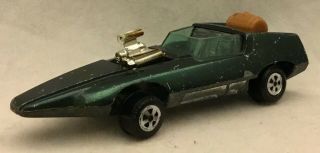 Vintage Johnny Lightning Smuggler Racer Car By Topper Dark Green Die Cast Vgc