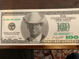 Vintage Wwe John Bradshaw Layfield Jbl $100 Dollar Bill Money Wrestlemania 21