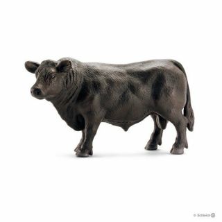 Schleich Black Angus Bull Farm Life Figure Toy Figure 13766